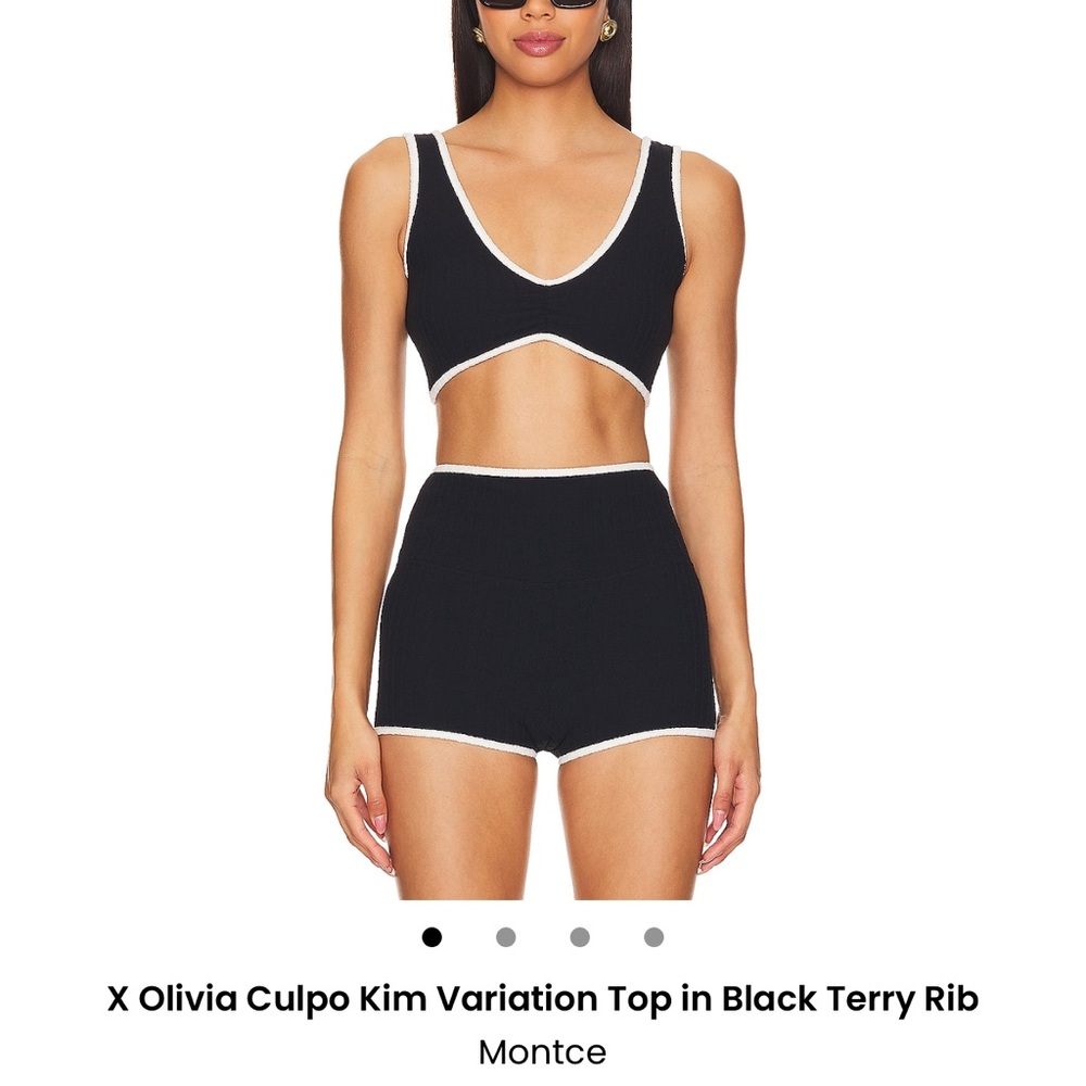 Montce Black and White Ribbed Set